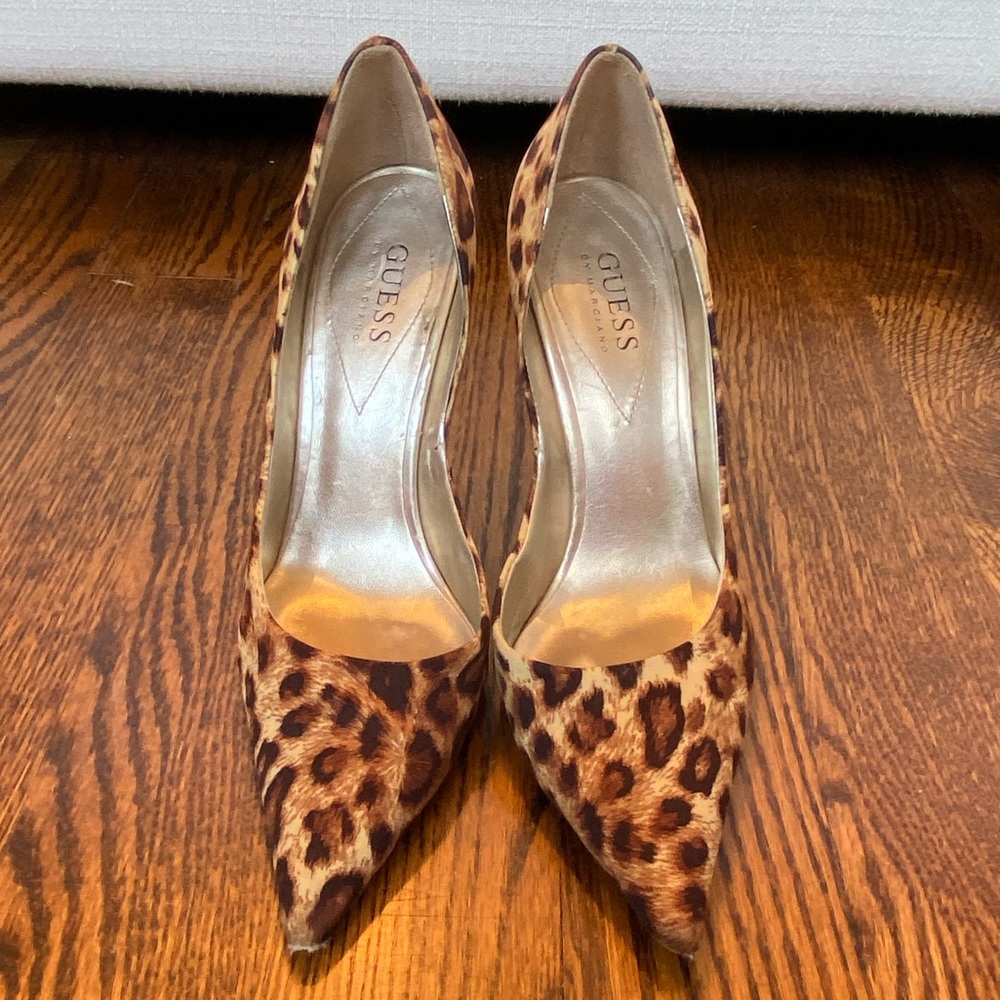 Guess Leopard Satin Shoes